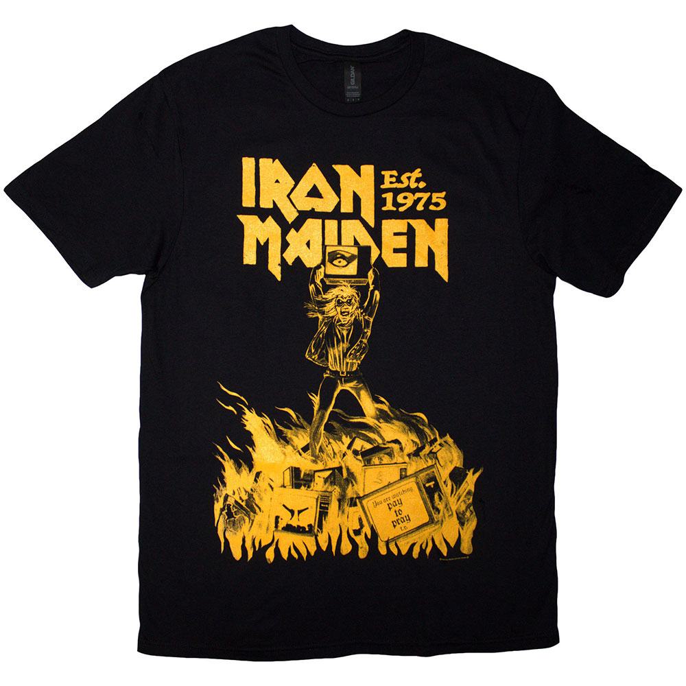 Iron Maiden - Est. 1975 Holy Smoke Jumbo Heren T-shirt - Zwart